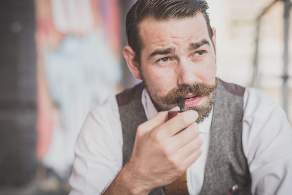 man with mustache