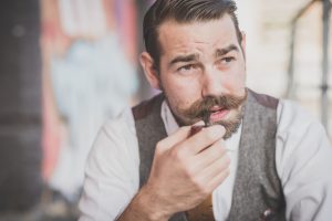 man with mustache