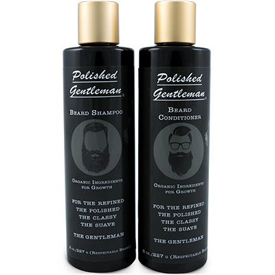 polished gentleman beard growth shampoo