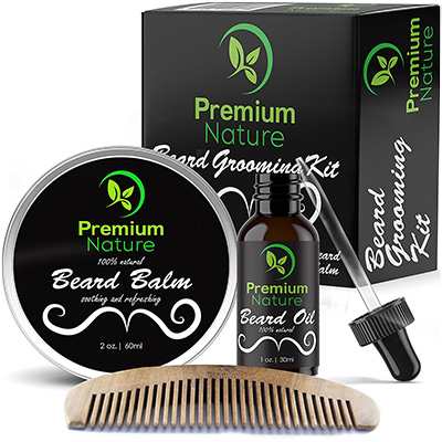 premium nature beard grooming kit