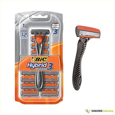 Best Men's Razors For Sensitive Skin BIC Hybrid 3