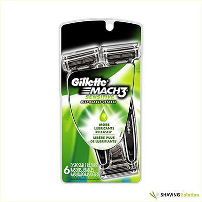 Best Men's Razors For Sensitive Skin Gillette Mach 3 Disposables